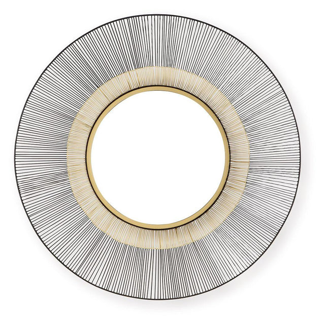 Ashley Dallmen Accent Mirror - Black/Gold Finish