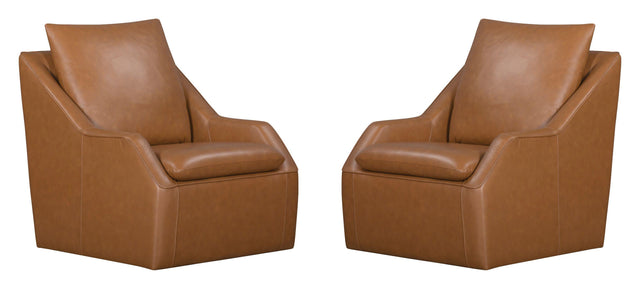 Parker House Asher - Swivel Accent Chair (Set of 2) - Steamboat Ecru