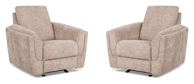 Parker House Morehead - Power Glider Recliner (Set of 2) - Biscotti