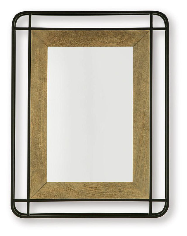 Ashley Beelman Accent Mirror - Black/Brown