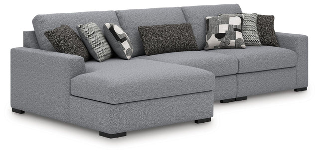 Ashley Bealton - Salt and Pepper - 3-Piece Sectional With LAF Corner Chaise