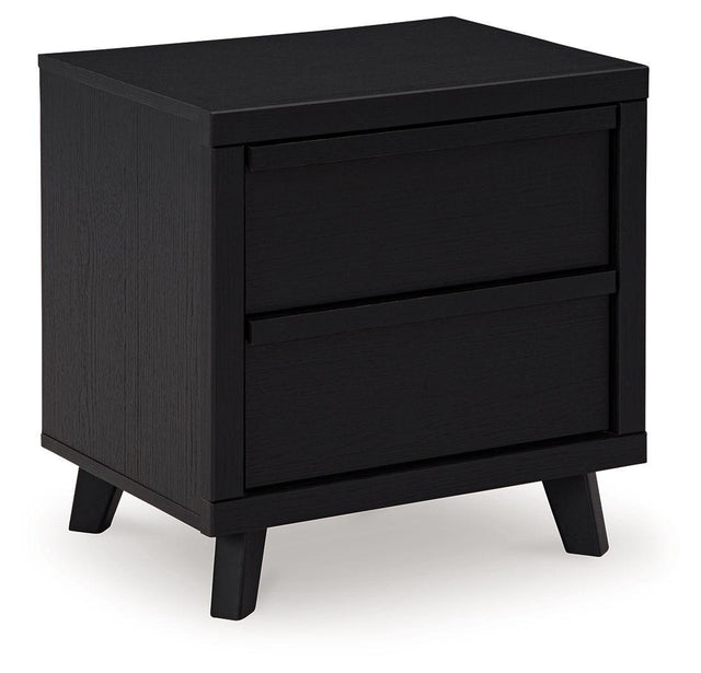 Ashley Danziar Two Drawer Night Stand - Black