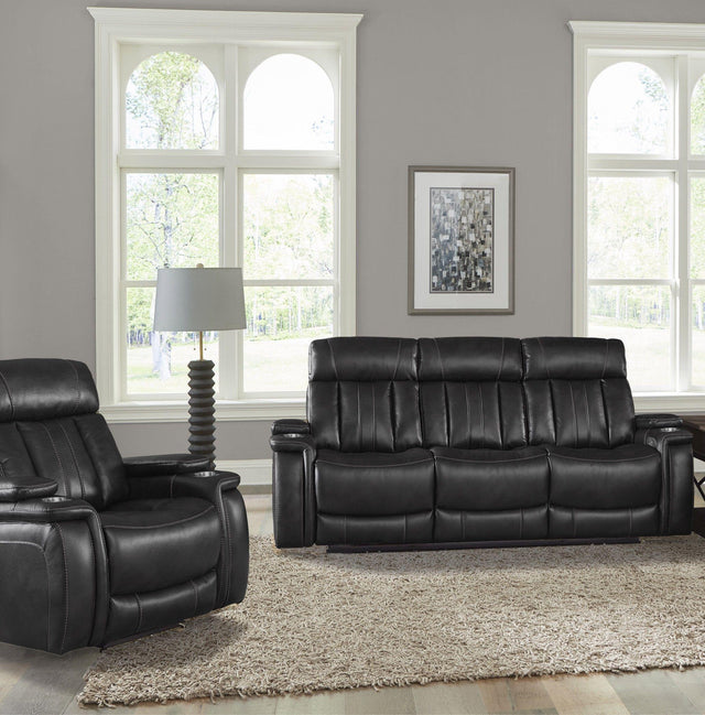 Parker House Royce - Power Reclining Sofa And Recliner - Black