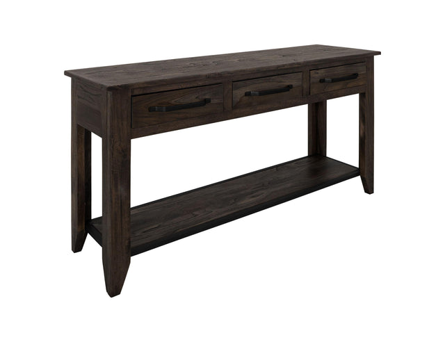 International Furniture Direct Dark Teak - Sofa Table - Oil Black