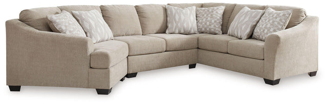 Ashley Brogan Bay - Cork - 3-Piece Sectional With Laf Cuddler