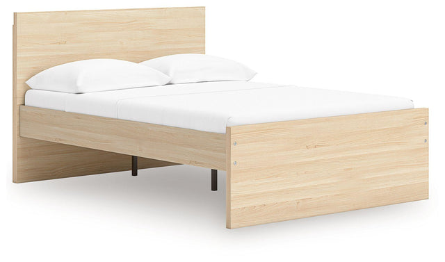 Ashley Onita - Natural - King Panel Platform Bed
