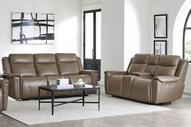Parker House Atlantis - Power Reclining Zero Gravity Sofa And Loveseat - Smooth Latte