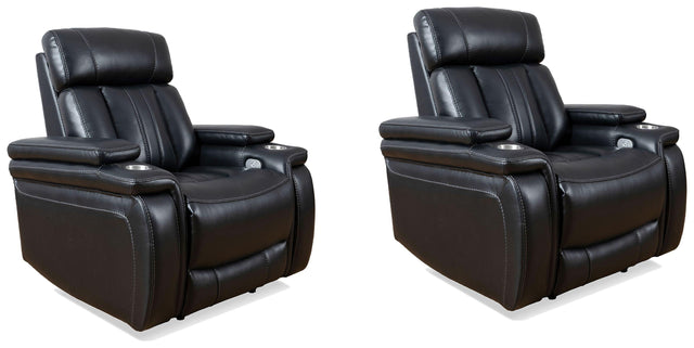 Parker House Royce - Power Recliner (Set of 2) - Black