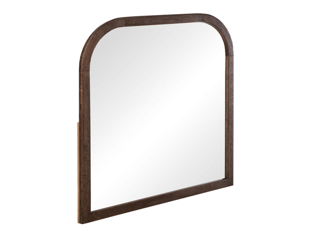 International Furniture Direct Praga - Mirror - Almond / Barrel Brown