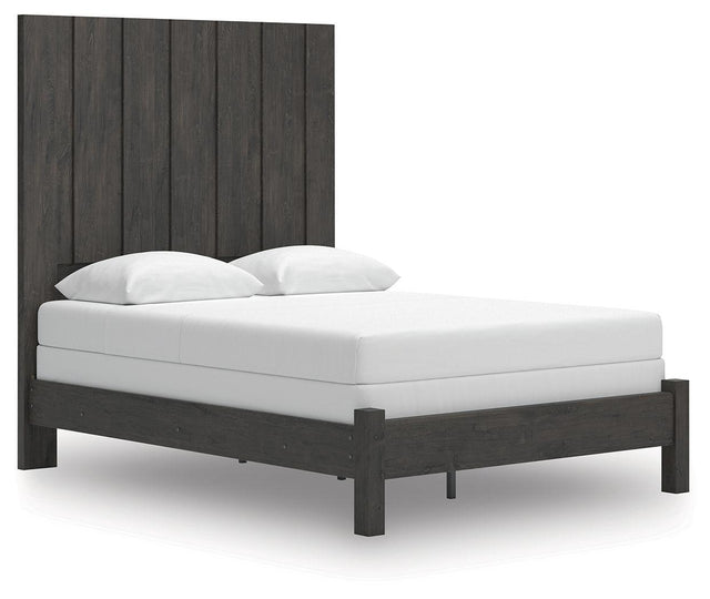 Ashley Fraluna - Charcoal - Queen Panel Bed