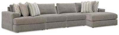 Ashley Avaliyah - Ash - 4-Piece Sectional With Raf Corner Chaise