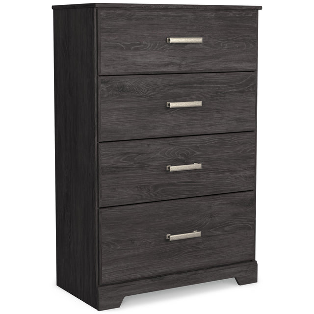 Ashley Belachime Four Drawer Chest - Black