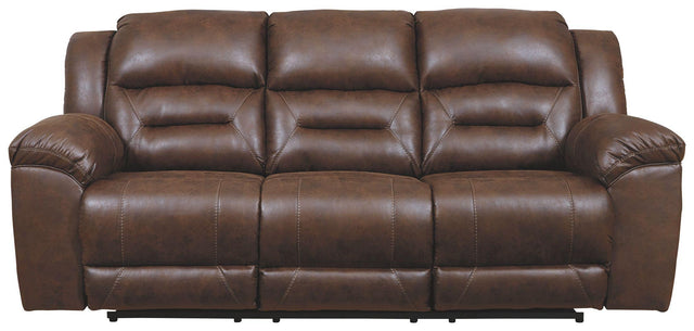 Ashley Stoneland Reclining Sofa - Chocolate