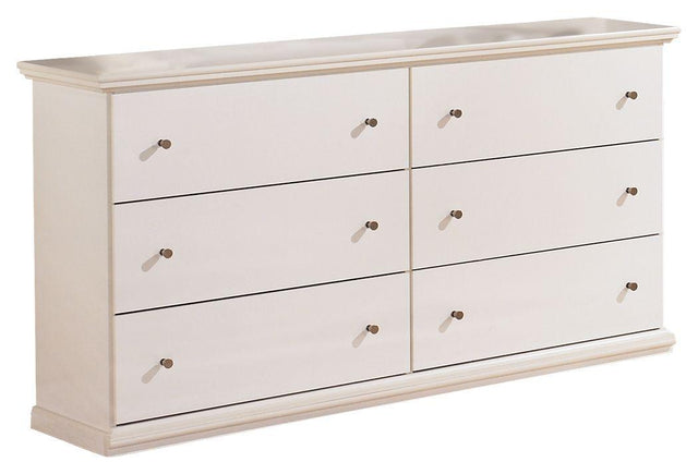 Ashley Bostwick Shoals Six Drawer Dresser - White