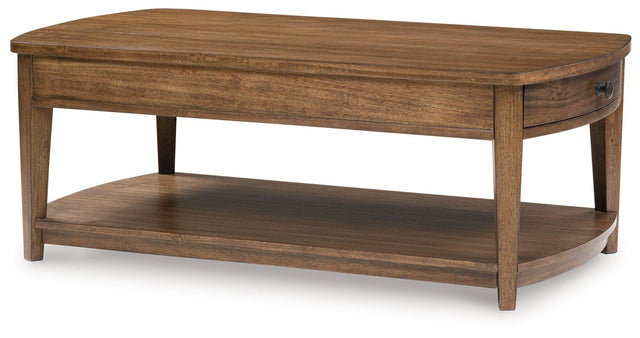 Ashley Burkbyer Rectangular Cocktail Table - Brown