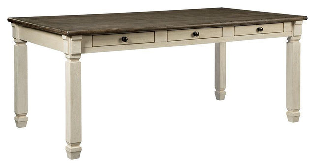 Ashley Bolanburg Rectangular Dining Room Table - Two-tone