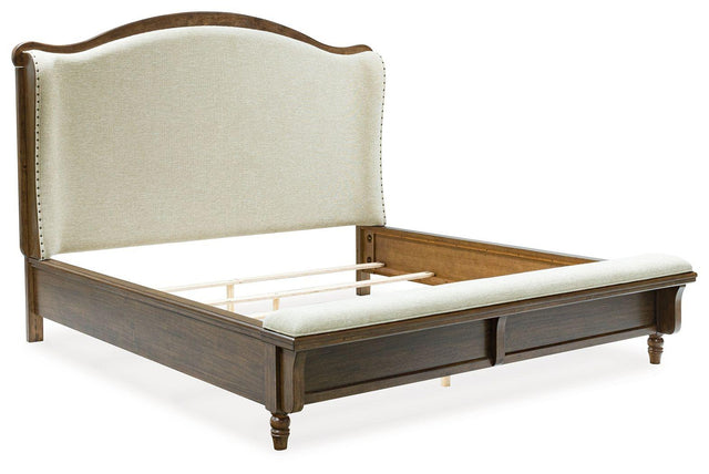 Ashley Sturlayne - Brown - King Upholstered Panel Bed