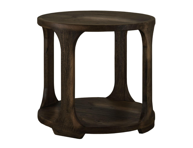International Furniture Direct Black Balam - 1 Shelf End Table - Oil Black