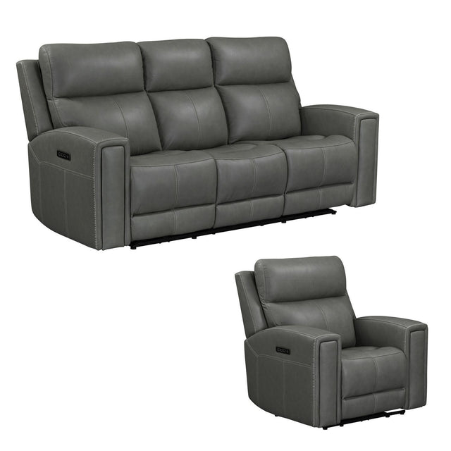Liberty Furniture Camden - Sofa & Recliner - Gray