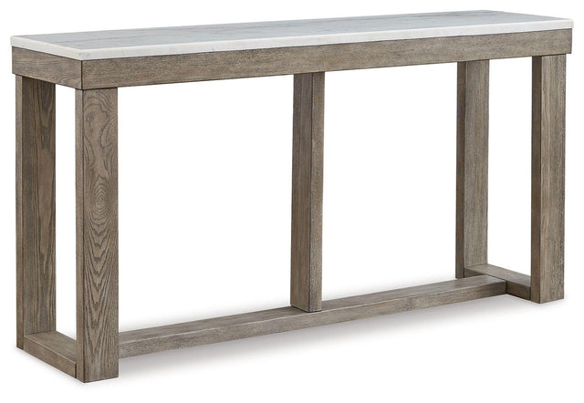 Ashley Loyaska Sofa Table - Brown/Ivory