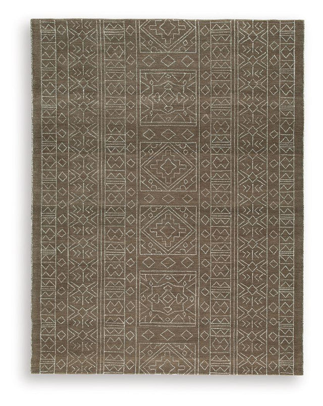 Ashley Merrittman Large Rug - Brown/Ivory