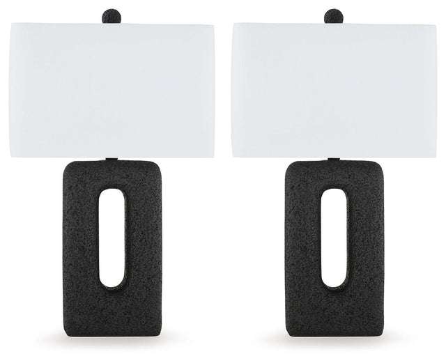 Ashley Wimmings Poly Table Lamp (2/CN) - Black