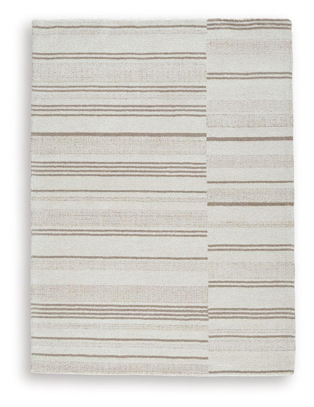Ashley Gadence Medium Rug - Ivory/Tan
