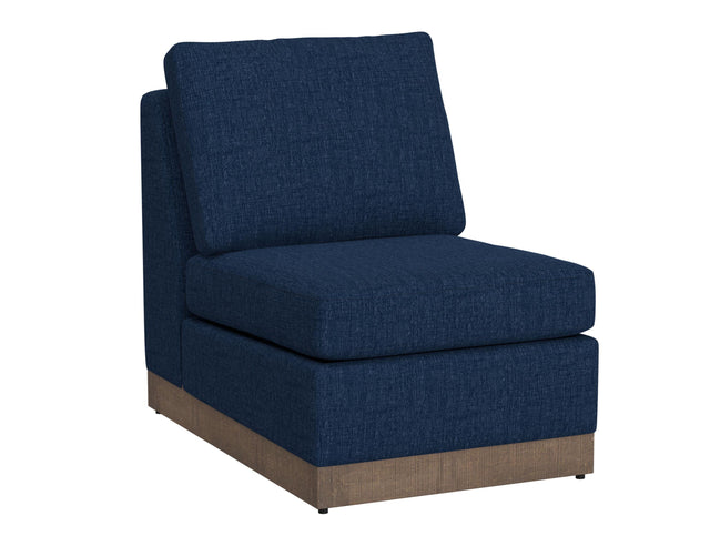 International Furniture Direct Georgia - Armless Chair - Midnight Blue