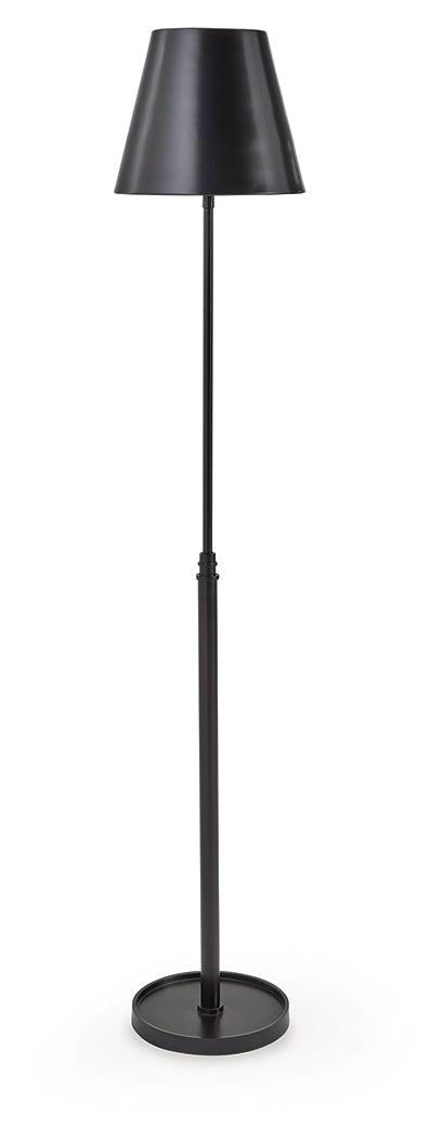 Ashley Wimner Metal Floor Lamp (1/CN) - Antique Bronze Finish