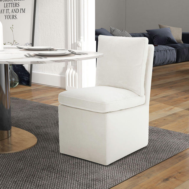 Liberty Furniture Accent Dining - Accent Dining Chair With Casters - Ivory
