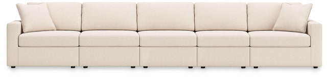 Ashley Modmax - 5-Piece Sectional With 3 Armless Chairs - Oyster