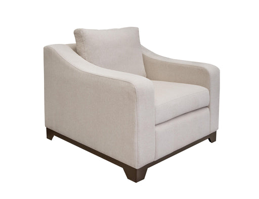 International Furniture Direct Natural Parota - Armchair - Mink Withe