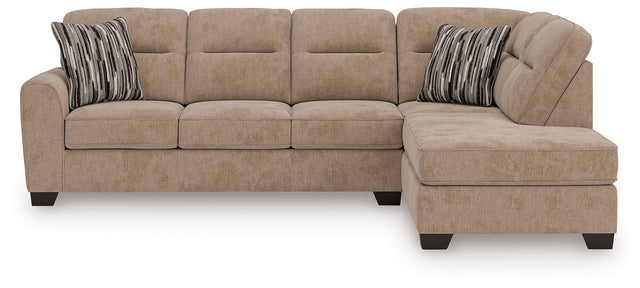 Ashley Olten - Mocha - 2-Piece Sectional With RAF Corner Chaise