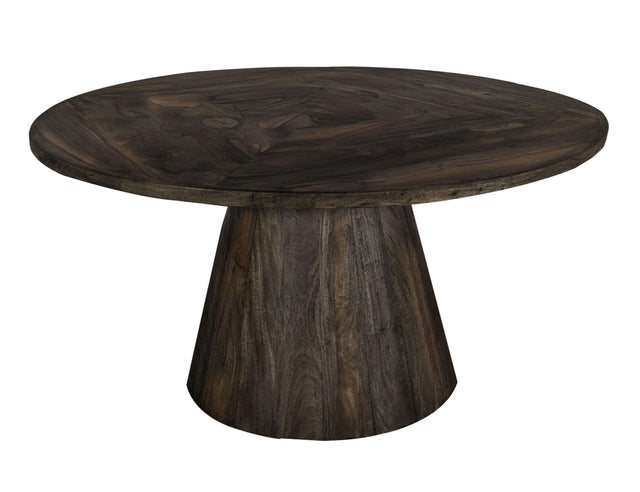 International Furniture Direct Black Balam - Round Dining Table - Oil Black