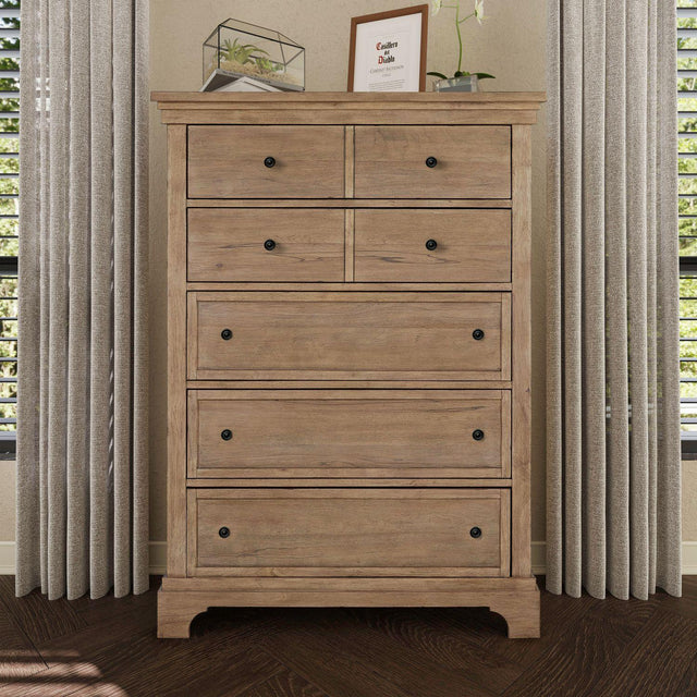 Liberty Furniture Haven Hills - 5 Drawer Chest - Camel Beige
