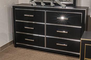 Ashley Zuraleus Six Drawer Dresser - Black