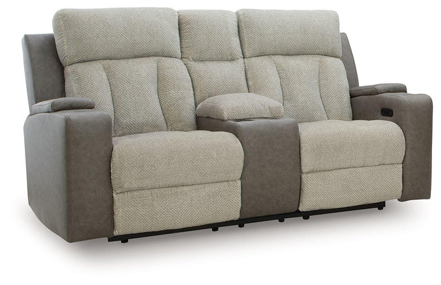 Ashley WhipLash PWR REC Loveseat/CON/ADJ HDRST - Sisal
