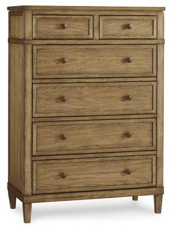 Ashley Sharlance Six Drawer Chest - Brown