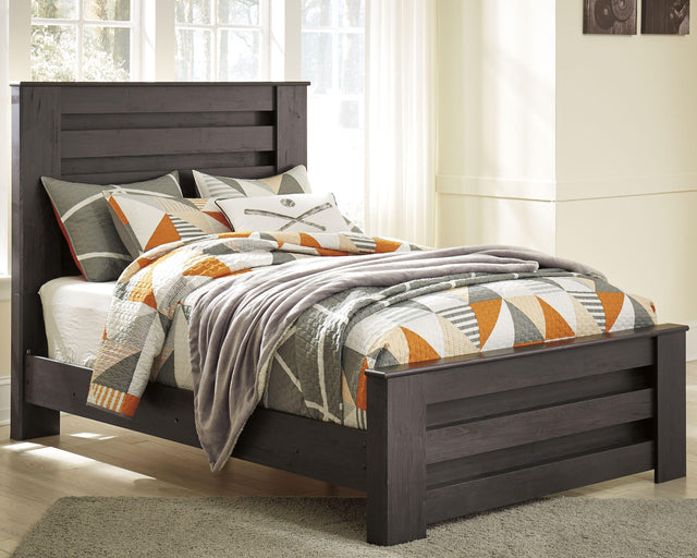 Ashley Brinxton - Charcoal - Full Panel Bed