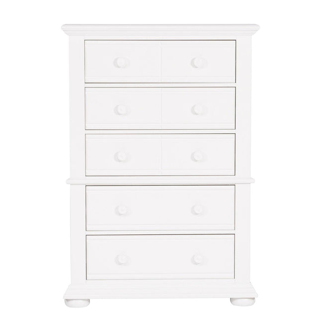 Liberty Furniture Summer House - 5 Drawer Wood Chest - White