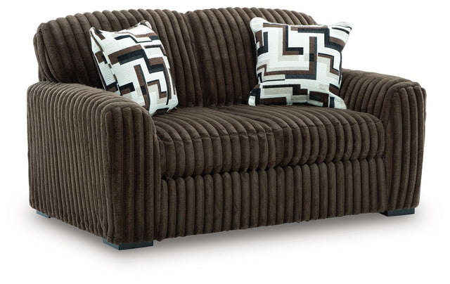 Ashley Midnight-Madness Loveseat - Chocolate