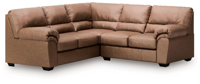 Ashley WillowBend - Caramel - 2-Piece Sectional With RAF Loveseat