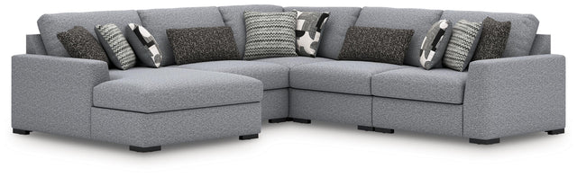 Ashley Bealton - Salt and Pepper - 5-Piece Sectional With LAF Corner Chaise
