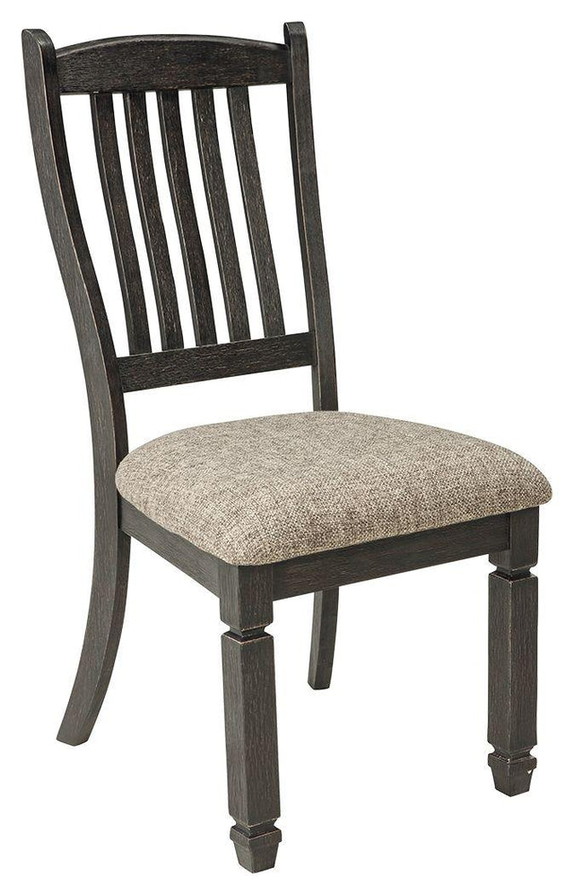Ashley Tyler Creek Dining UPH Side Chair (2/CN) - Black/Grayish Brown