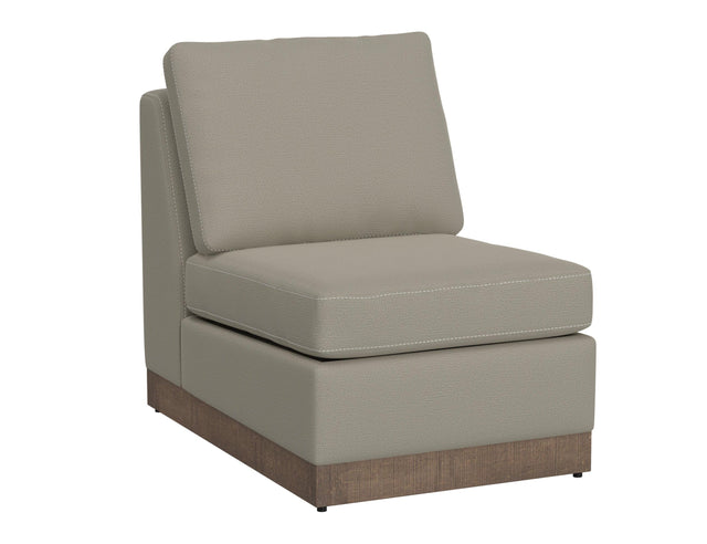 International Furniture Direct Georgia - Armless Chair - Almond Gray