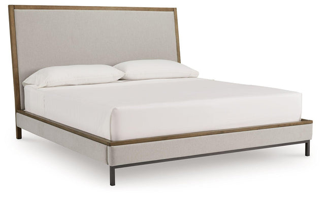 Ashley Tomtyn - Light Brown - Queen Upholstered Bed