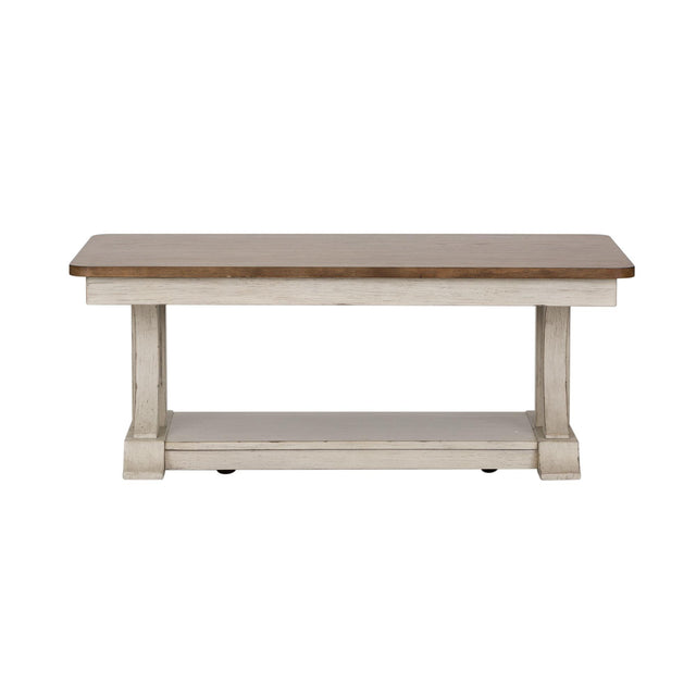 Liberty Furniture Farmhouse Reimagined - Rectangular Cocktail Table - White