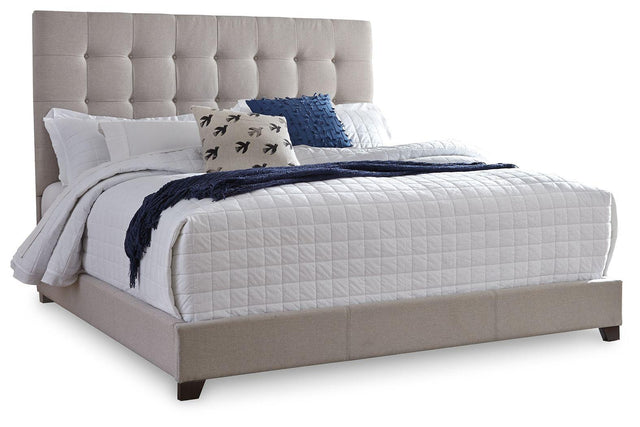 Ashley Dolante Queen Upholstered Bed - Beige