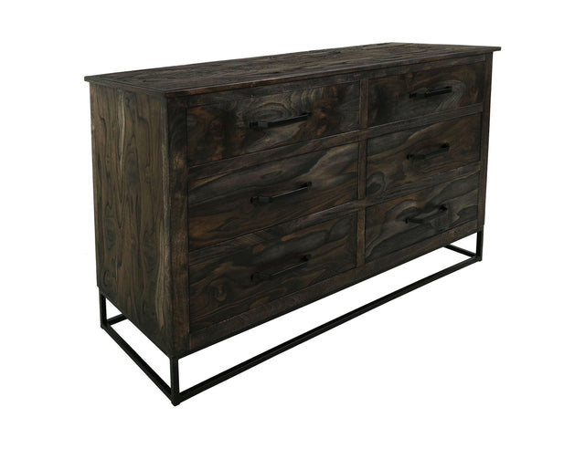International Furniture Direct Dark Teak - Dresser - Oil Black