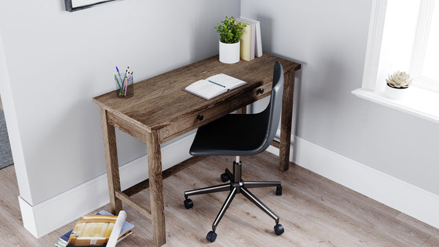 Ashley Arlenbry - Gray - 2 Pc. - Home Office Desk, Swivel Desk Chair